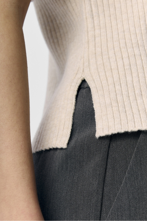 Object objelva 2/4 re o-neck knit noos